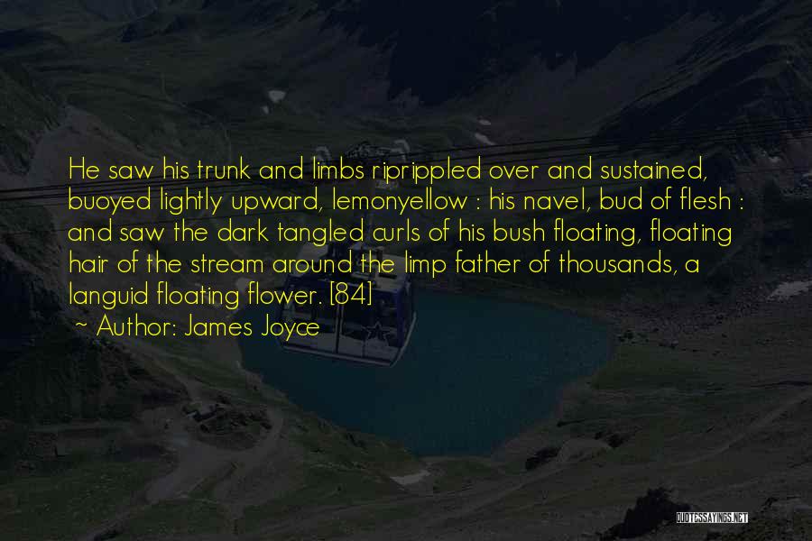 James Joyce Quotes: He Saw His Trunk And Limbs Riprippled Over And Sustained, Buoyed Lightly Upward, Lemonyellow : His Navel, Bud Of Flesh