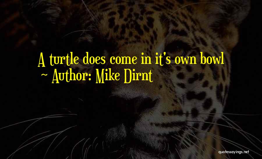 Mike Dirnt Quotes: A Turtle Does Come In It's Own Bowl