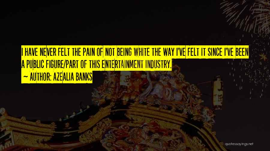 Azealia Banks Quotes: I Have Never Felt The Pain Of Not Being White The Way I've Felt It Since I've Been A Public