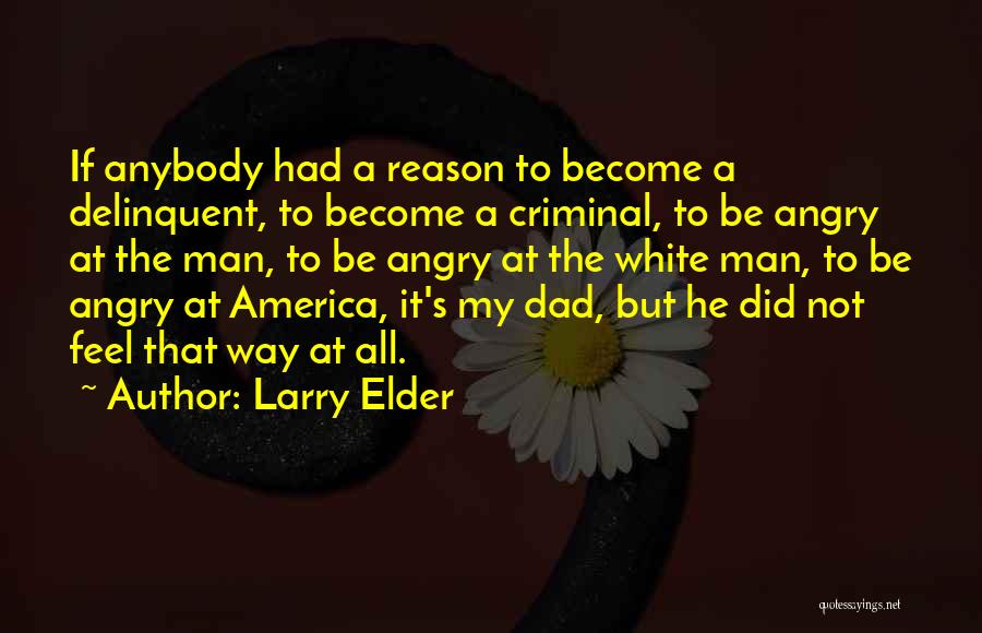 Larry Elder Quotes: If Anybody Had A Reason To Become A Delinquent, To Become A Criminal, To Be Angry At The Man, To