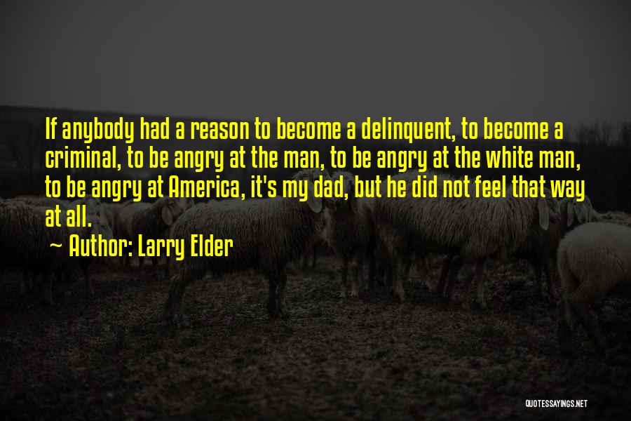 Larry Elder Quotes: If Anybody Had A Reason To Become A Delinquent, To Become A Criminal, To Be Angry At The Man, To