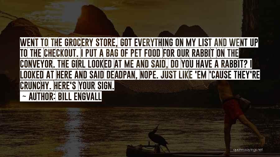 Bill Engvall Quotes: Went To The Grocery Store, Got Everything On My List And Went Up To The Checkout. I Put A Bag