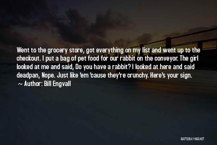 Bill Engvall Quotes: Went To The Grocery Store, Got Everything On My List And Went Up To The Checkout. I Put A Bag