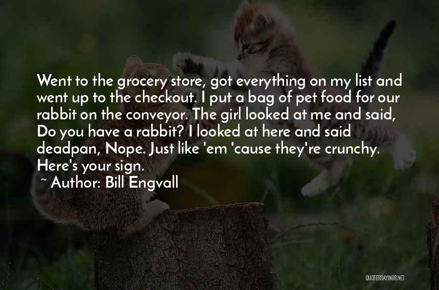 Bill Engvall Quotes: Went To The Grocery Store, Got Everything On My List And Went Up To The Checkout. I Put A Bag