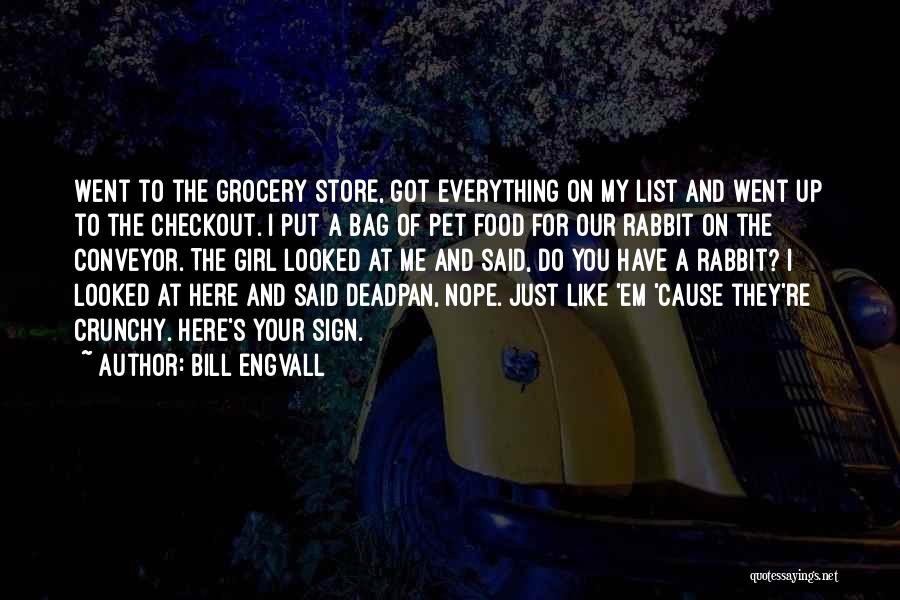 Bill Engvall Quotes: Went To The Grocery Store, Got Everything On My List And Went Up To The Checkout. I Put A Bag