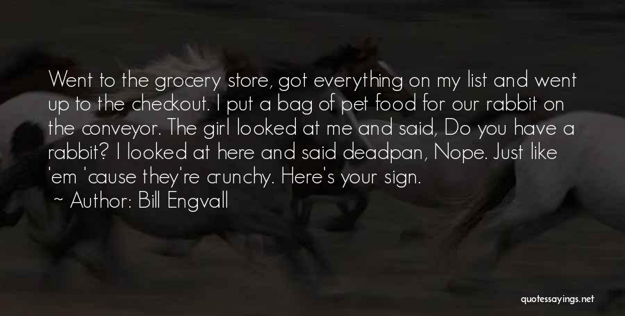 Bill Engvall Quotes: Went To The Grocery Store, Got Everything On My List And Went Up To The Checkout. I Put A Bag