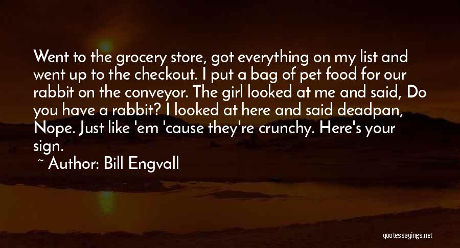 Bill Engvall Quotes: Went To The Grocery Store, Got Everything On My List And Went Up To The Checkout. I Put A Bag