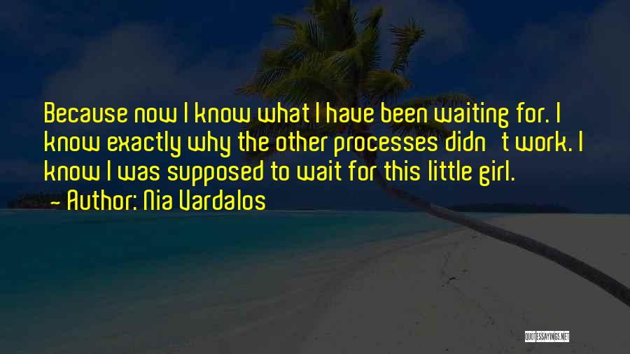 Nia Vardalos Quotes: Because Now I Know What I Have Been Waiting For. I Know Exactly Why The Other Processes Didn't Work. I