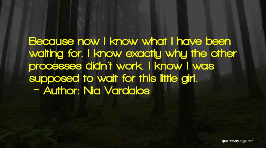 Nia Vardalos Quotes: Because Now I Know What I Have Been Waiting For. I Know Exactly Why The Other Processes Didn't Work. I