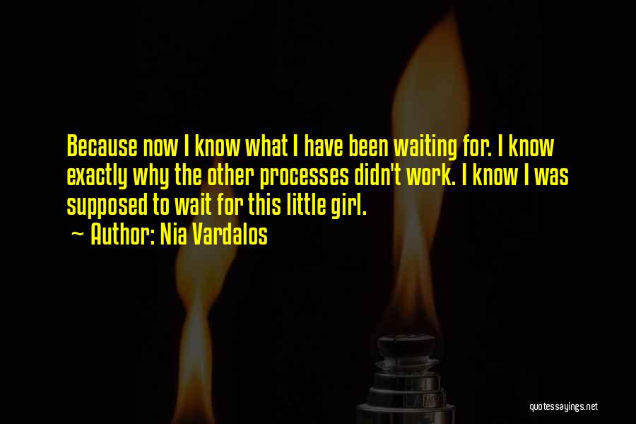 Nia Vardalos Quotes: Because Now I Know What I Have Been Waiting For. I Know Exactly Why The Other Processes Didn't Work. I