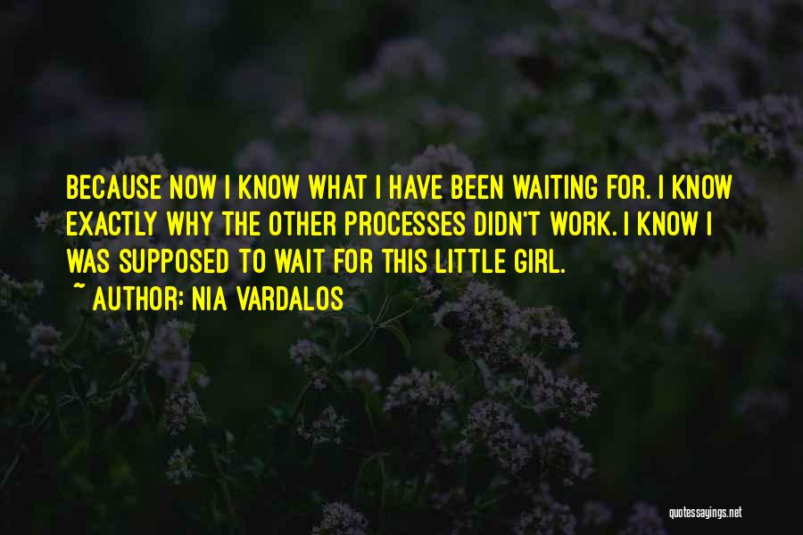 Nia Vardalos Quotes: Because Now I Know What I Have Been Waiting For. I Know Exactly Why The Other Processes Didn't Work. I
