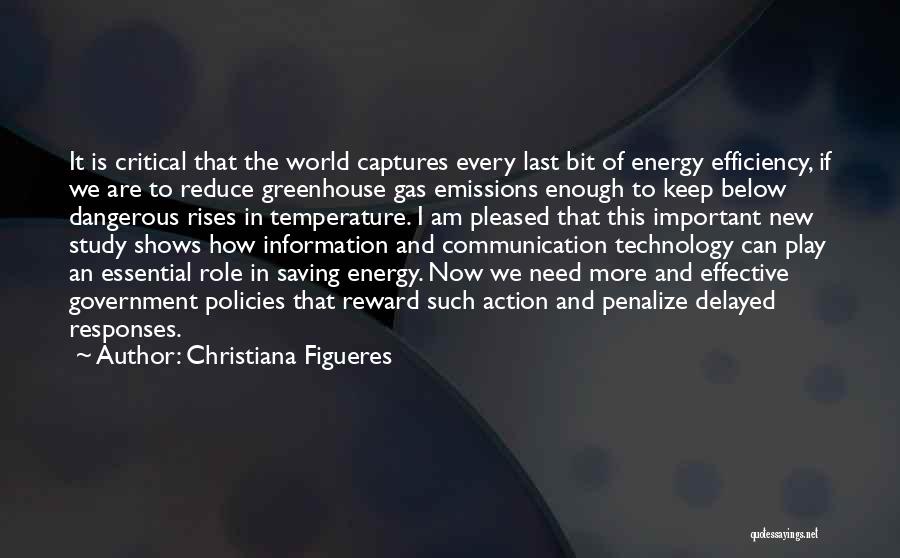 Christiana Figueres Quotes: It Is Critical That The World Captures Every Last Bit Of Energy Efficiency, If We Are To Reduce Greenhouse Gas