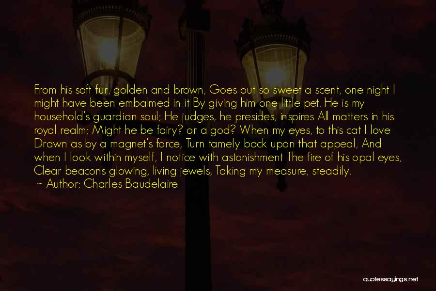 Charles Baudelaire Quotes: From His Soft Fur, Golden And Brown, Goes Out So Sweet A Scent, One Night I Might Have Been Embalmed