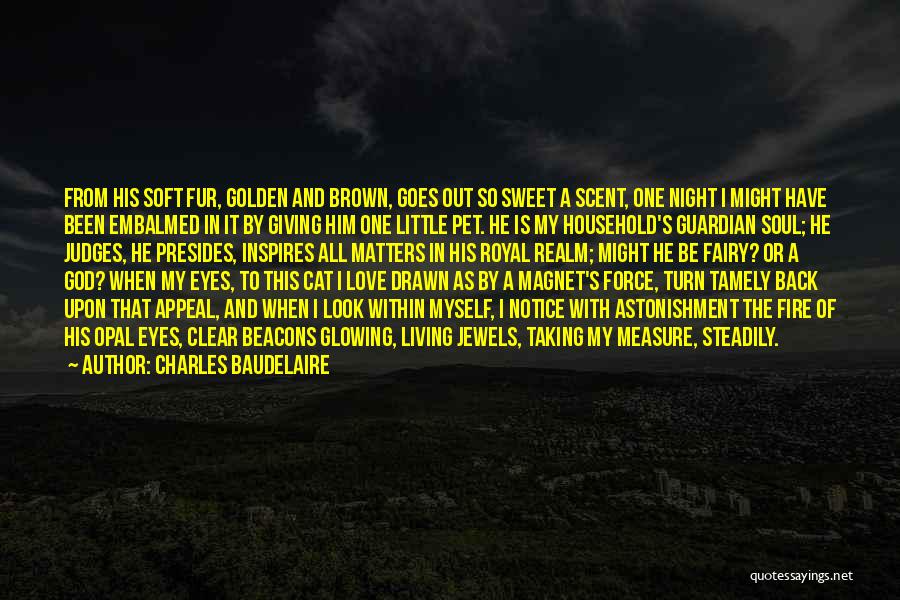 Charles Baudelaire Quotes: From His Soft Fur, Golden And Brown, Goes Out So Sweet A Scent, One Night I Might Have Been Embalmed