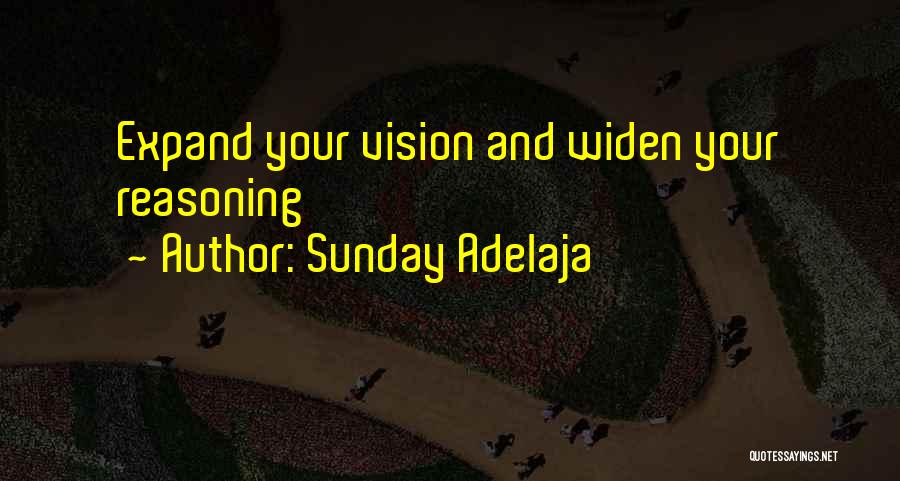 Sunday Adelaja Quotes: Expand Your Vision And Widen Your Reasoning