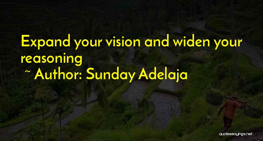 Sunday Adelaja Quotes: Expand Your Vision And Widen Your Reasoning