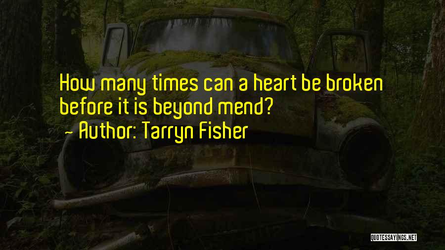 Tarryn Fisher Quotes: How Many Times Can A Heart Be Broken Before It Is Beyond Mend?