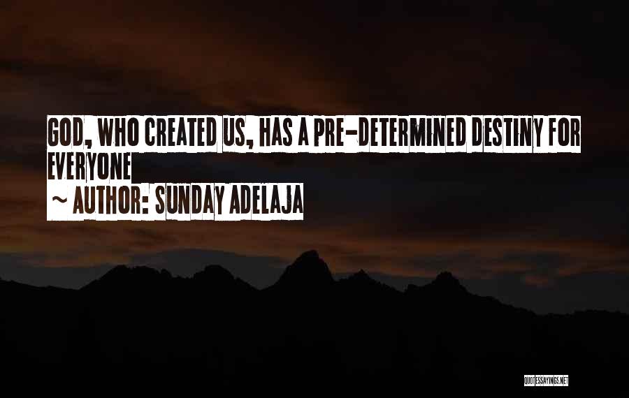 Sunday Adelaja Quotes: God, Who Created Us, Has A Pre-determined Destiny For Everyone