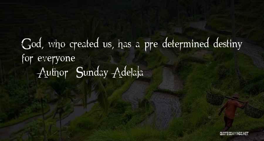 Sunday Adelaja Quotes: God, Who Created Us, Has A Pre-determined Destiny For Everyone