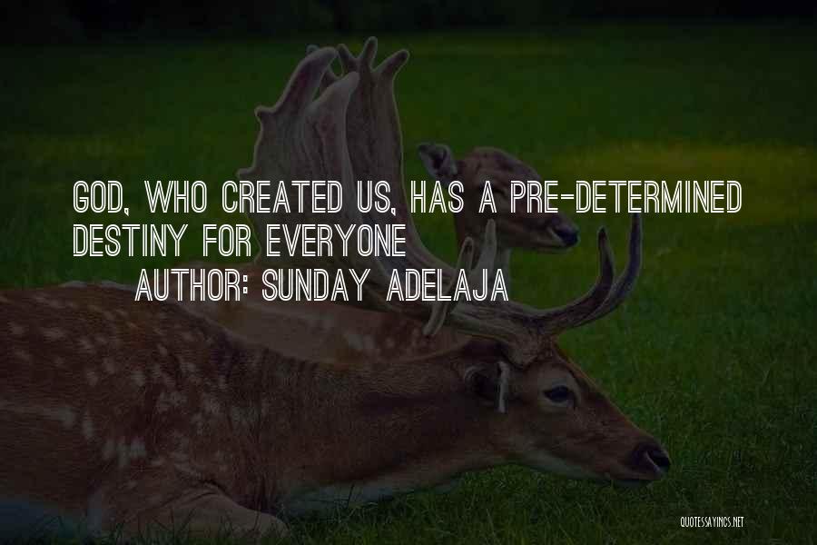 Sunday Adelaja Quotes: God, Who Created Us, Has A Pre-determined Destiny For Everyone