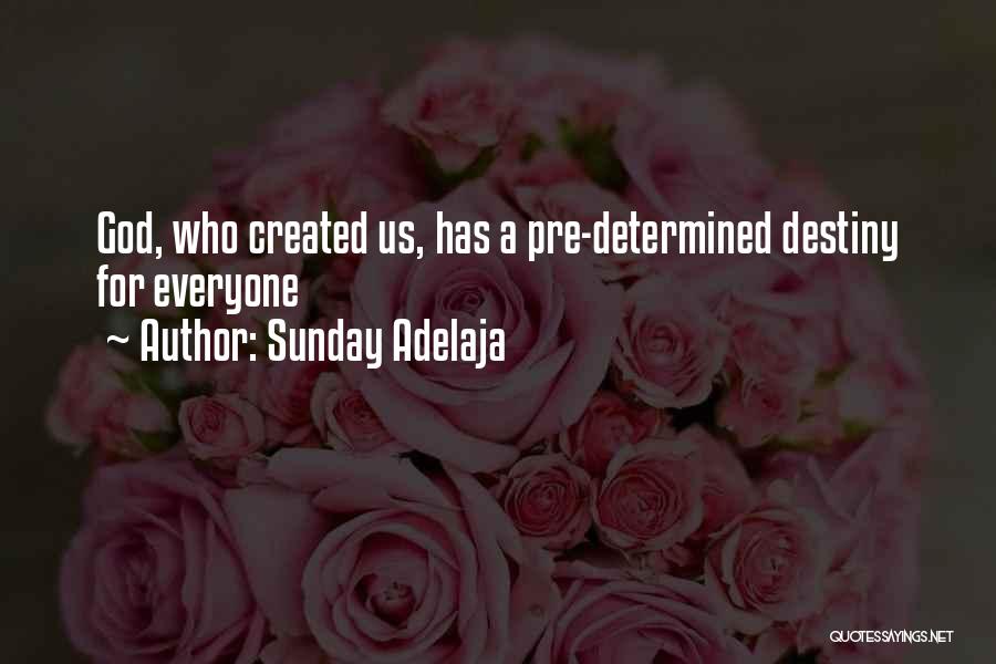 Sunday Adelaja Quotes: God, Who Created Us, Has A Pre-determined Destiny For Everyone