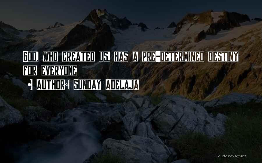 Sunday Adelaja Quotes: God, Who Created Us, Has A Pre-determined Destiny For Everyone