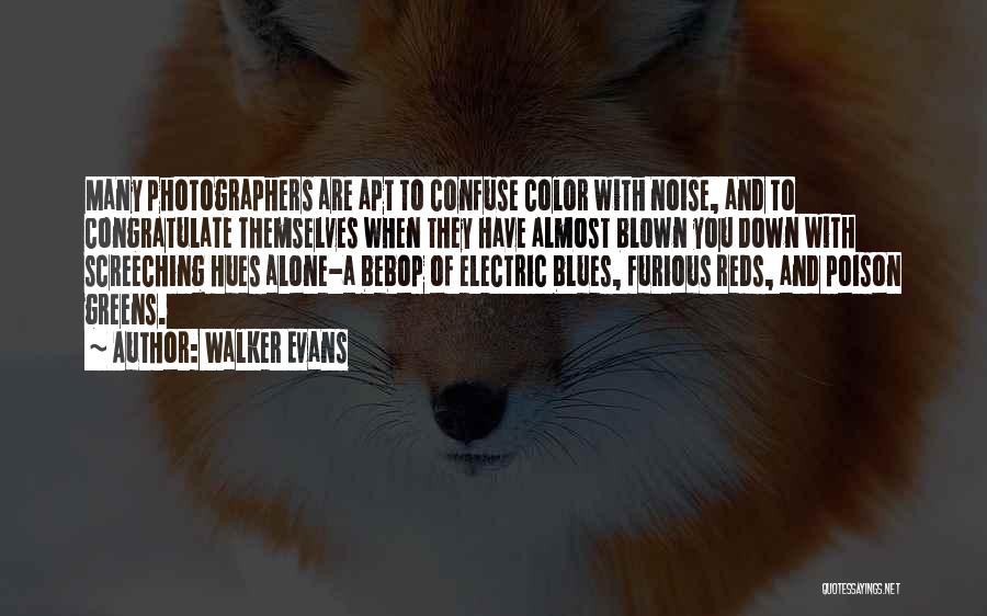 Walker Evans Quotes: Many Photographers Are Apt To Confuse Color With Noise, And To Congratulate Themselves When They Have Almost Blown You Down