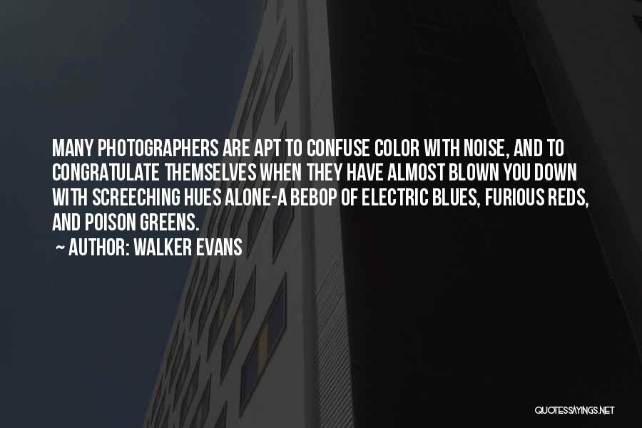 Walker Evans Quotes: Many Photographers Are Apt To Confuse Color With Noise, And To Congratulate Themselves When They Have Almost Blown You Down