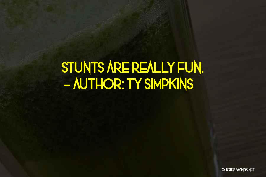 Ty Simpkins Quotes: Stunts Are Really Fun.
