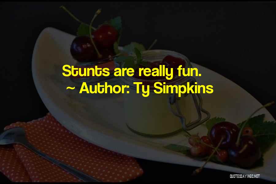 Ty Simpkins Quotes: Stunts Are Really Fun.