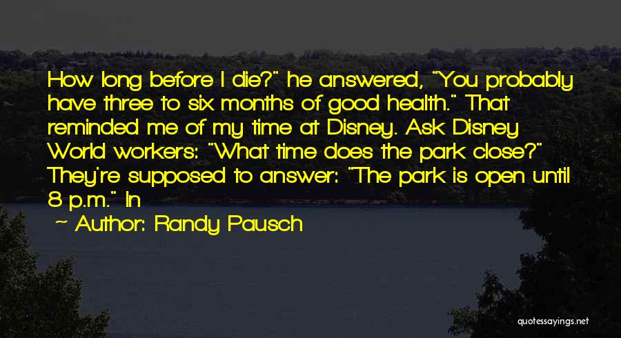 8 Months Quotes By Randy Pausch