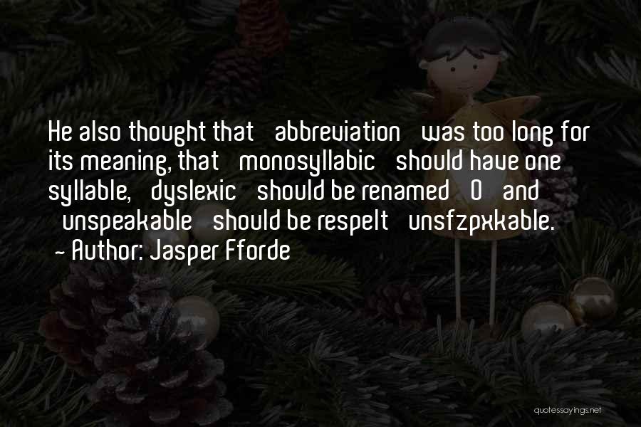 8 Syllable Quotes By Jasper Fforde