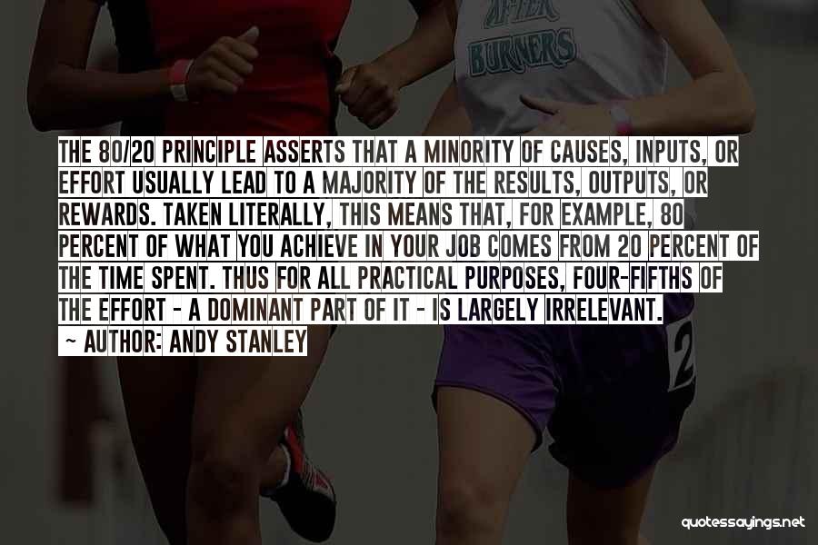 80 20 Principle Quotes By Andy Stanley