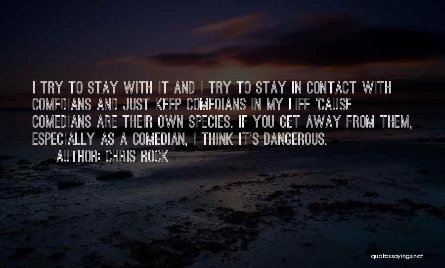 Chris Rock Quotes: I Try To Stay With It And I Try To Stay In Contact With Comedians And Just Keep Comedians In