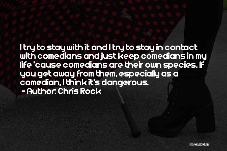 Chris Rock Quotes: I Try To Stay With It And I Try To Stay In Contact With Comedians And Just Keep Comedians In