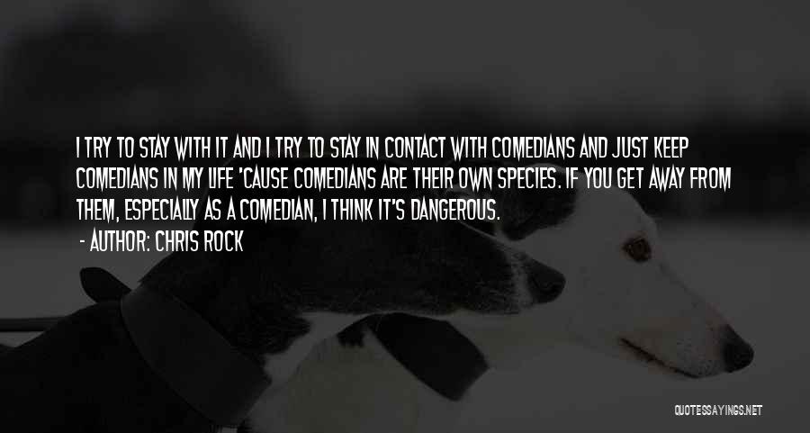 Chris Rock Quotes: I Try To Stay With It And I Try To Stay In Contact With Comedians And Just Keep Comedians In