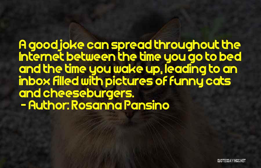 Rosanna Pansino Quotes: A Good Joke Can Spread Throughout The Internet Between The Time You Go To Bed And The Time You Wake