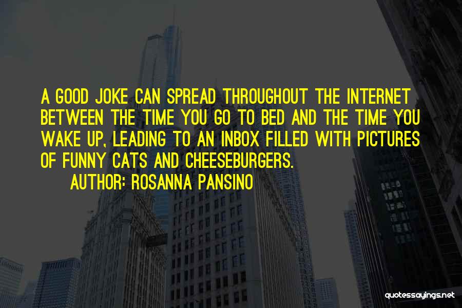 Rosanna Pansino Quotes: A Good Joke Can Spread Throughout The Internet Between The Time You Go To Bed And The Time You Wake