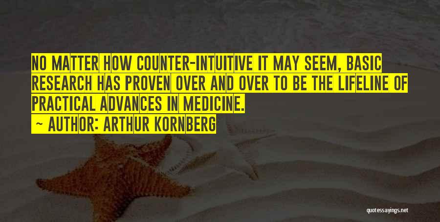 Arthur Kornberg Quotes: No Matter How Counter-intuitive It May Seem, Basic Research Has Proven Over And Over To Be The Lifeline Of Practical