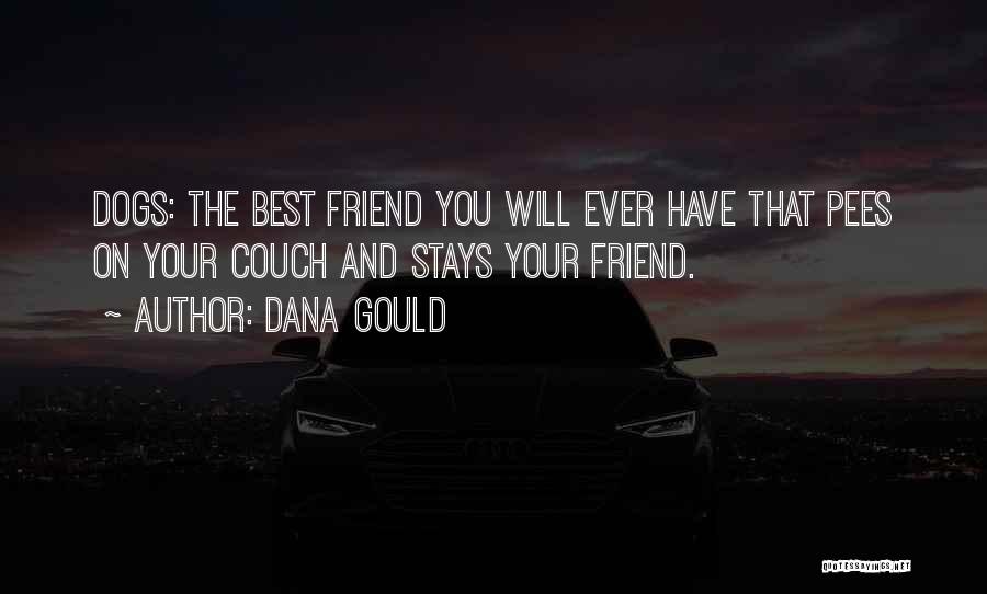 Dana Gould Quotes: Dogs: The Best Friend You Will Ever Have That Pees On Your Couch And Stays Your Friend.