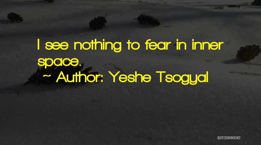 Yeshe Tsogyal Quotes: I See Nothing To Fear In Inner Space.