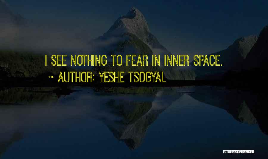 Yeshe Tsogyal Quotes: I See Nothing To Fear In Inner Space.