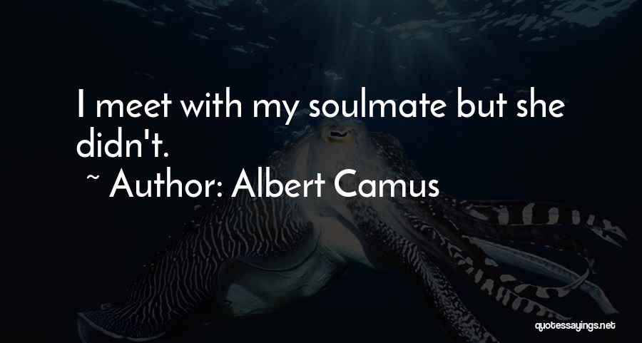 Albert Camus Quotes: I Meet With My Soulmate But She Didn't.