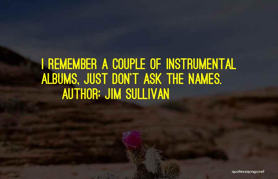 Jim Sullivan Quotes: I Remember A Couple Of Instrumental Albums, Just Don't Ask The Names.