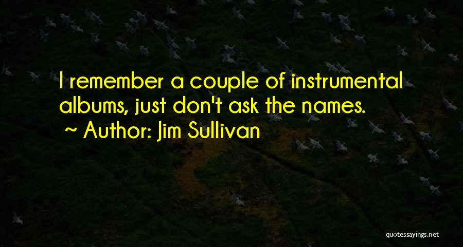 Jim Sullivan Quotes: I Remember A Couple Of Instrumental Albums, Just Don't Ask The Names.