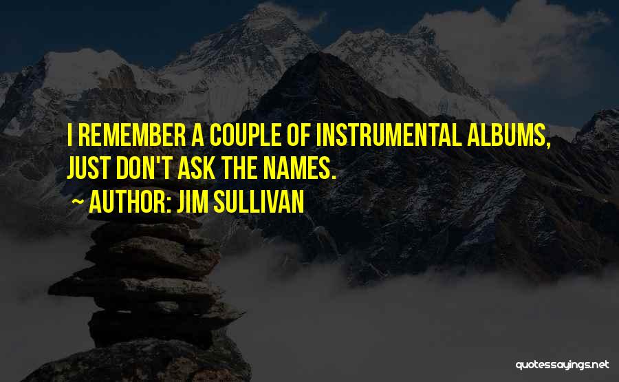 Jim Sullivan Quotes: I Remember A Couple Of Instrumental Albums, Just Don't Ask The Names.
