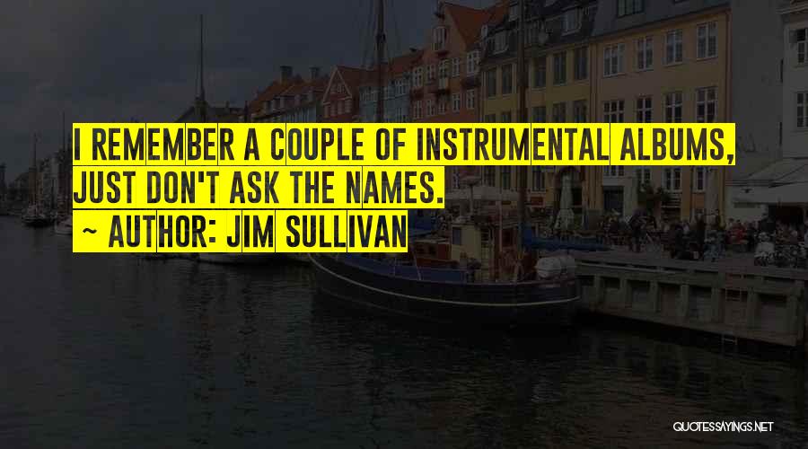 Jim Sullivan Quotes: I Remember A Couple Of Instrumental Albums, Just Don't Ask The Names.
