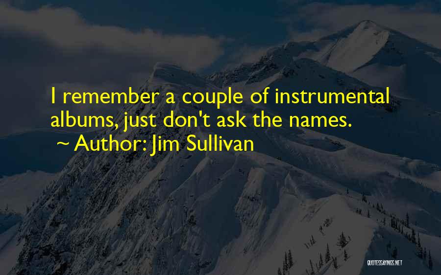 Jim Sullivan Quotes: I Remember A Couple Of Instrumental Albums, Just Don't Ask The Names.