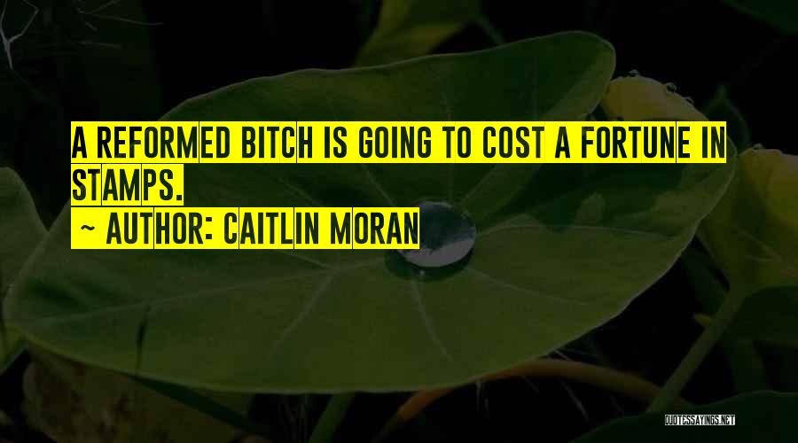 Caitlin Moran Quotes: A Reformed Bitch Is Going To Cost A Fortune In Stamps.