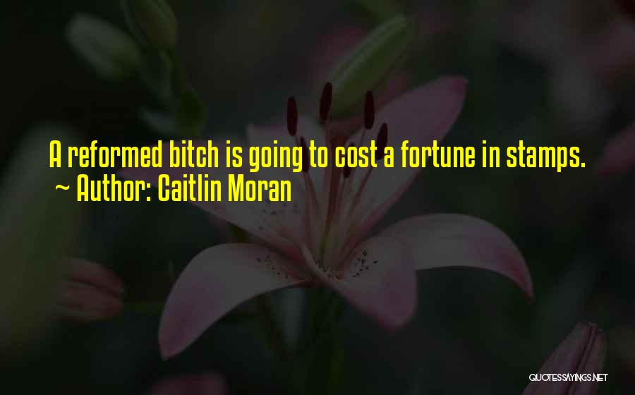 Caitlin Moran Quotes: A Reformed Bitch Is Going To Cost A Fortune In Stamps.